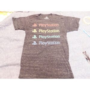 PlayStation  T Shirt Unisex Medium Black Graphic Gamer Video Game Streetwear